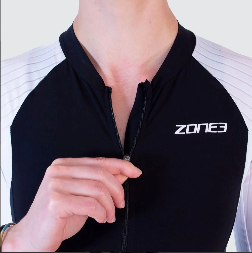 Women's Lava Long Distance Short Sleeve Trisuit full zip