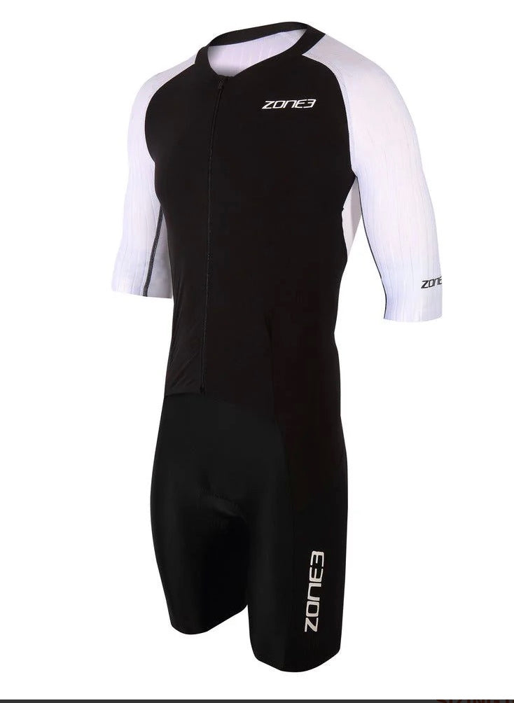 Men's Lava Long Distance Short Sleeve Trisuit full zip
